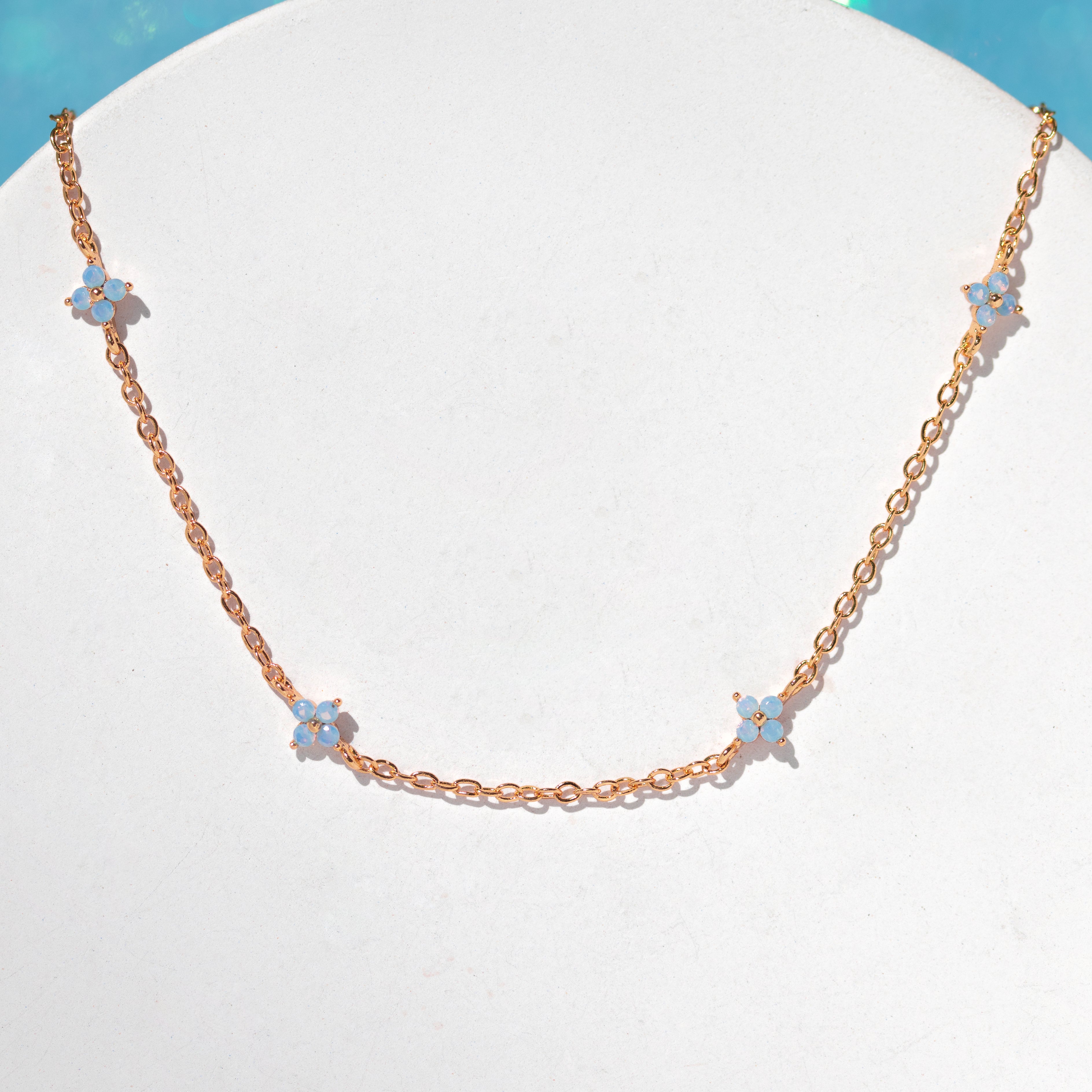Blue Blossom Love Anklet