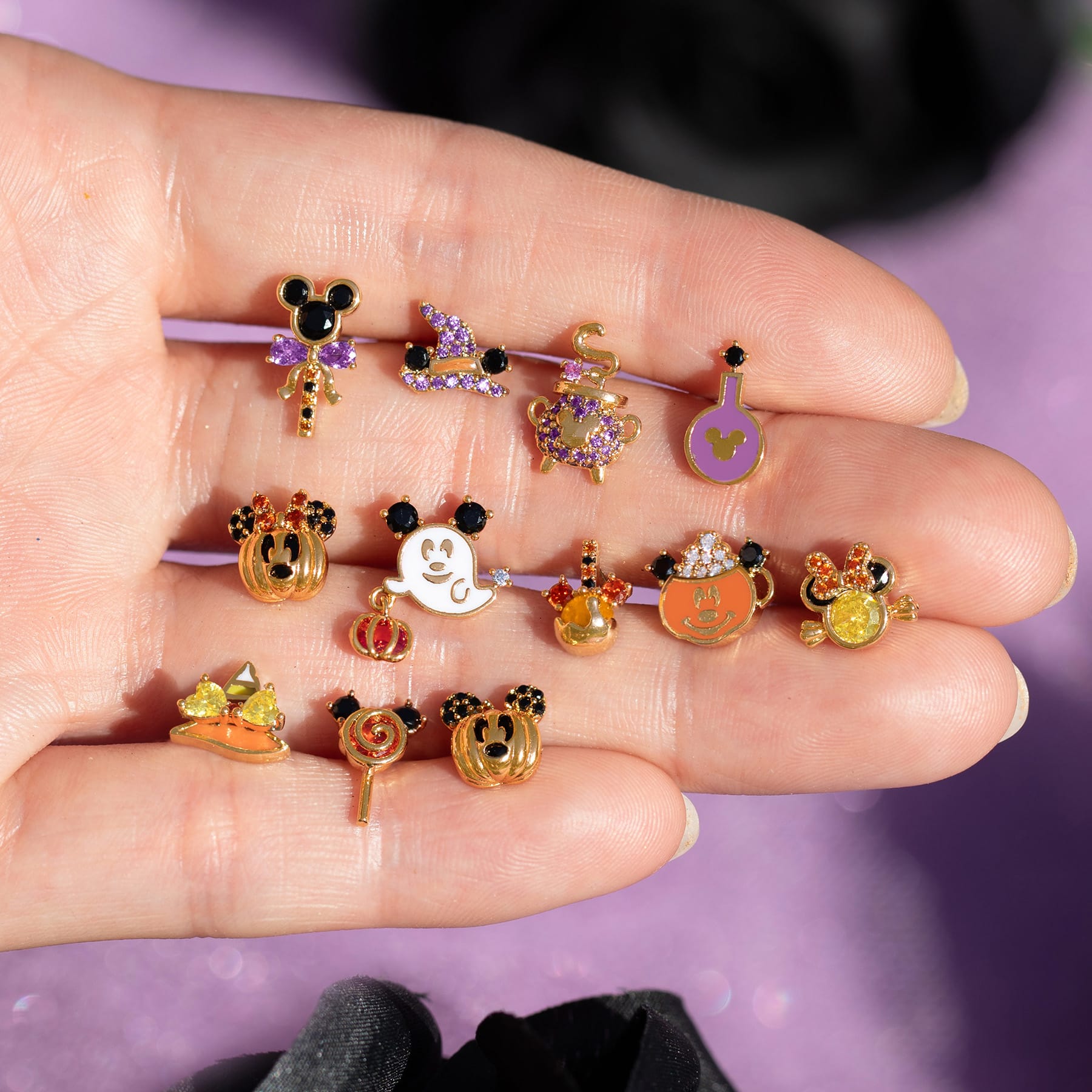 Disney Mouse-o'-Lantern Studs