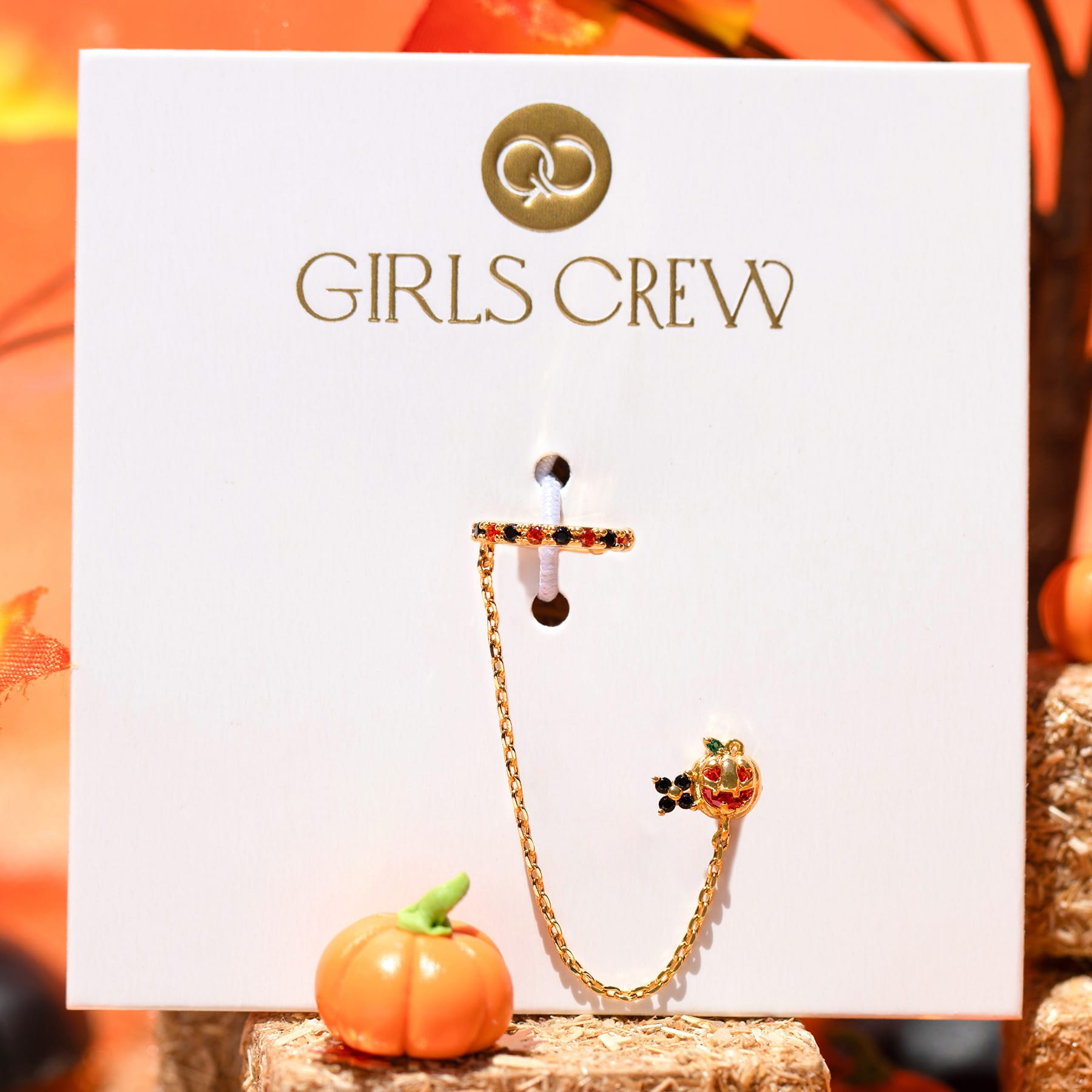 Pumpkin Spice Stud + Ear Cuff