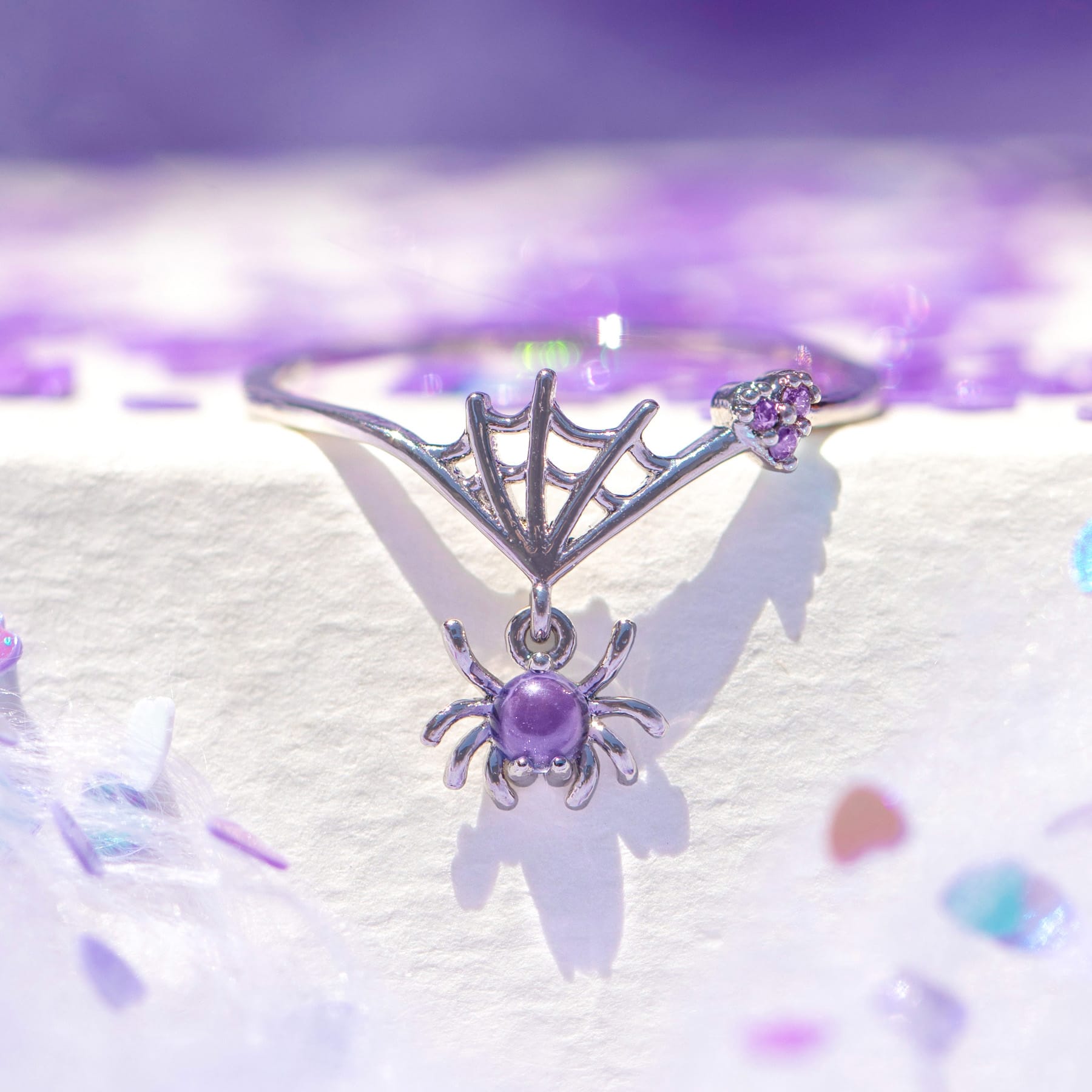 Web of Love Dangle Ring