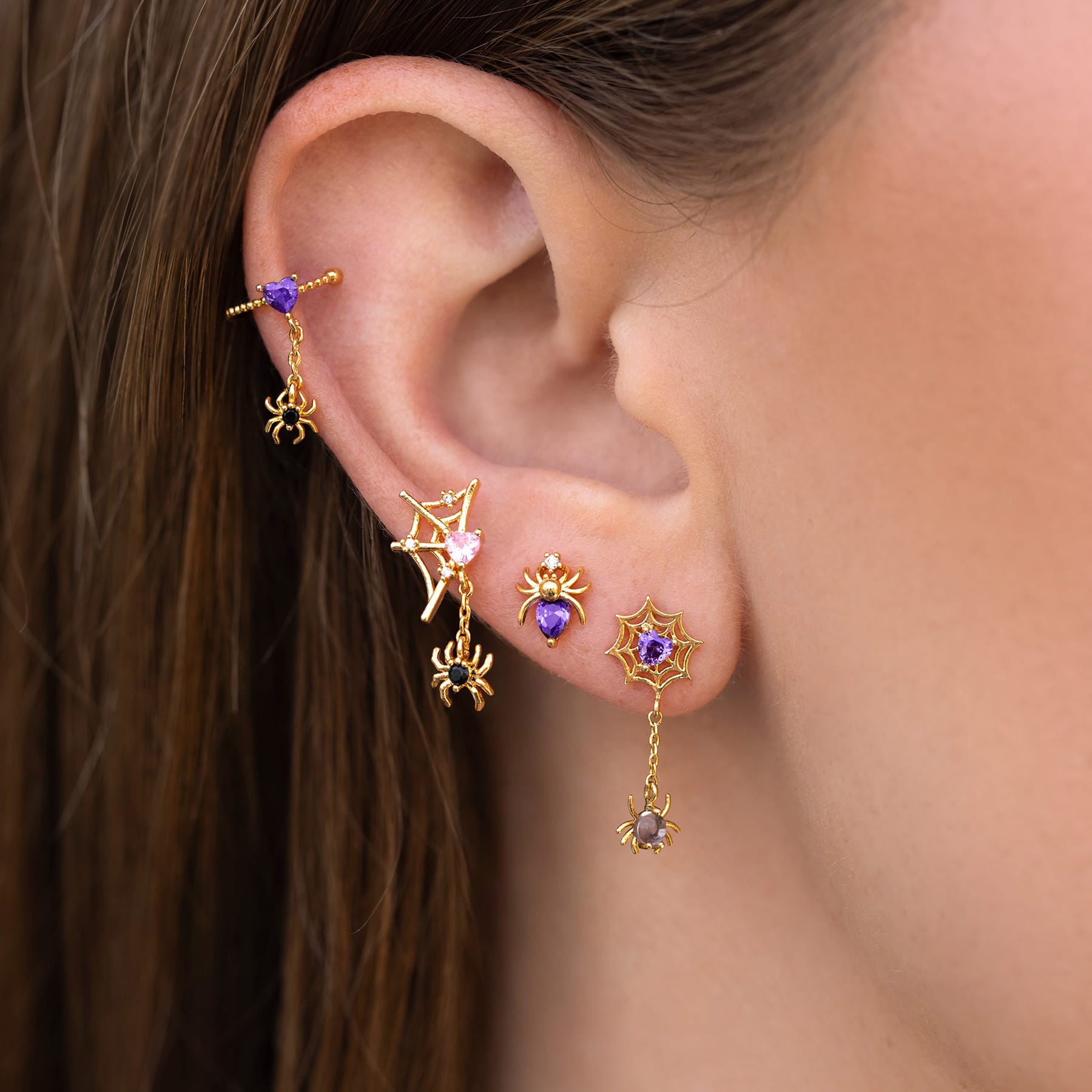 Enchanted Web Dangle Earrings